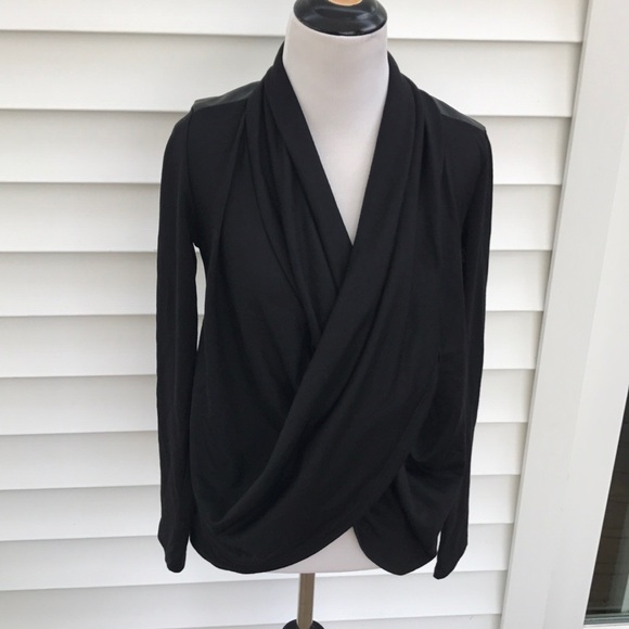 Renee C. Tops - Renee amazing design black draped top.